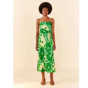 NWT FARM Rio Tropical Groove Midi Dress